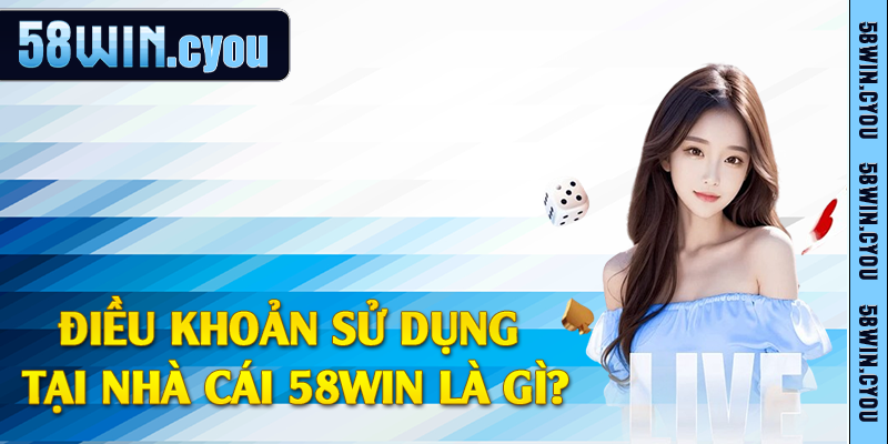 Điều khoản sử dụng tại nhà cái 58win là gì?